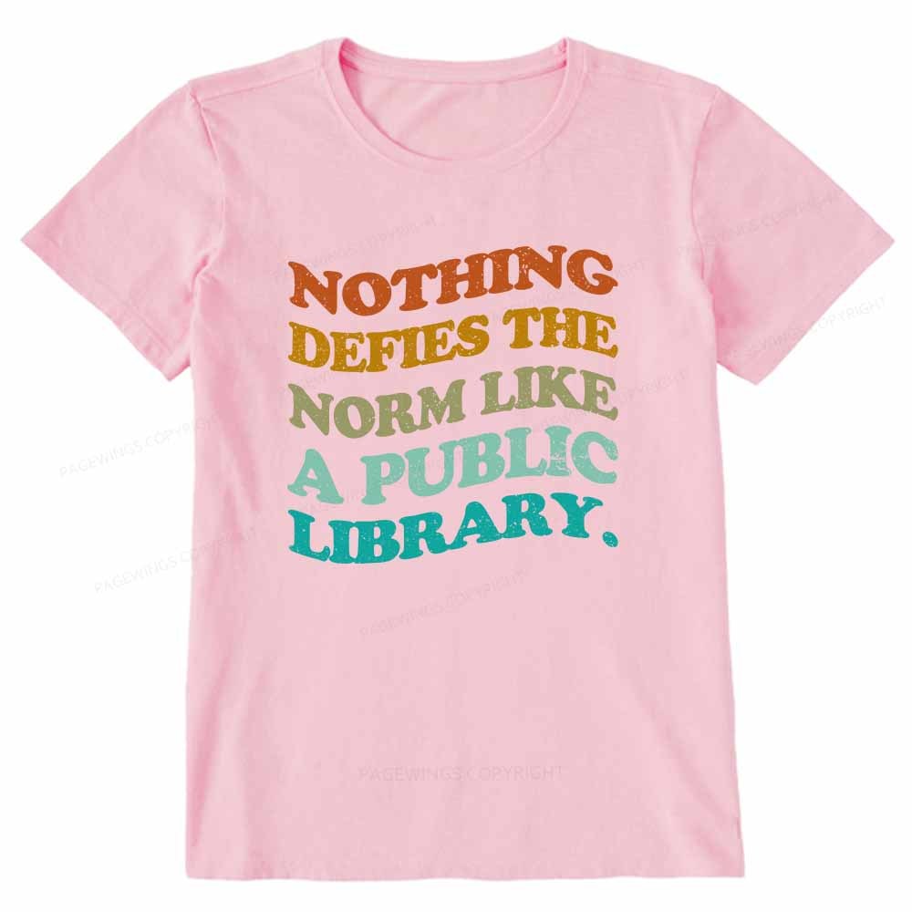 Pagewings Nothing defies the norm like a public library Unisex Classic T-shirt