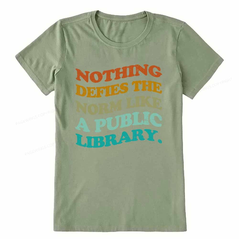 Pagewings Nothing defies the norm like a public library Unisex Classic T-shirt