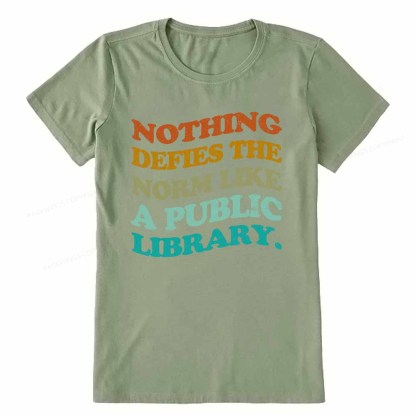Pagewings Nothing defies the norm like a public library Unisex Classic T-shirt