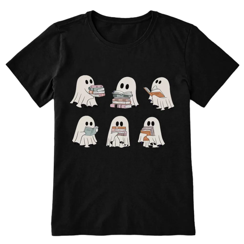 Pagewings Ghost Reading Halloween Unisex Classic T-shirt