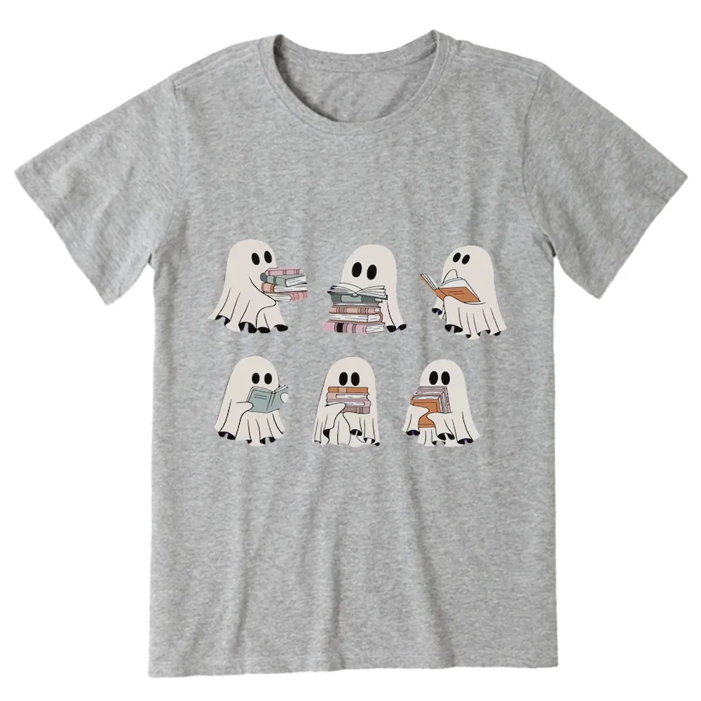 Pagewings Ghost Reading Halloween Unisex Classic T-shirt