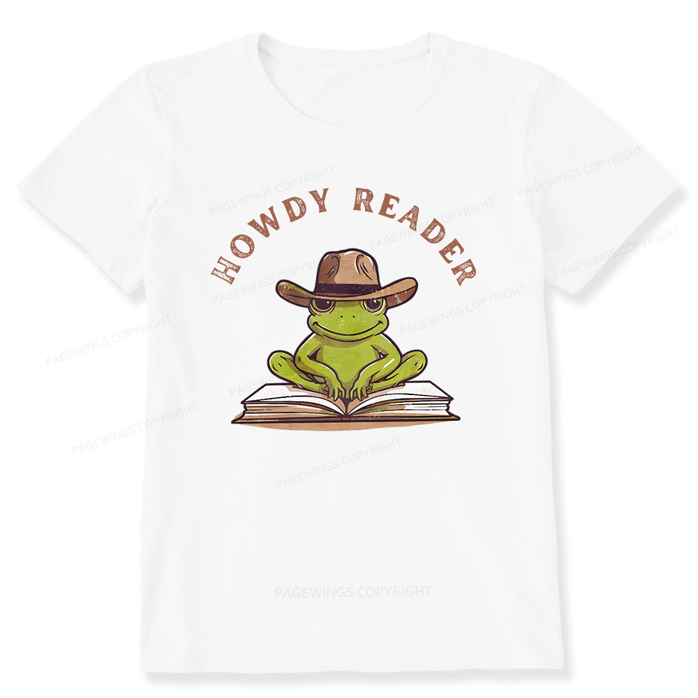 Pagewings Howdy Reader Frog Unisex Classic T-shirt