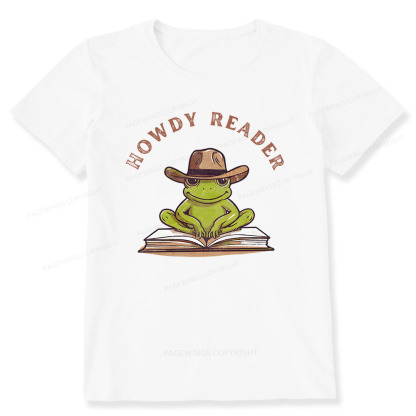 Pagewings Howdy Reader Frog Unisex Classic T-shirt