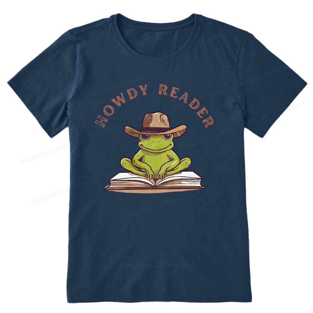 Pagewings Howdy Reader Frog Unisex Classic T-shirt