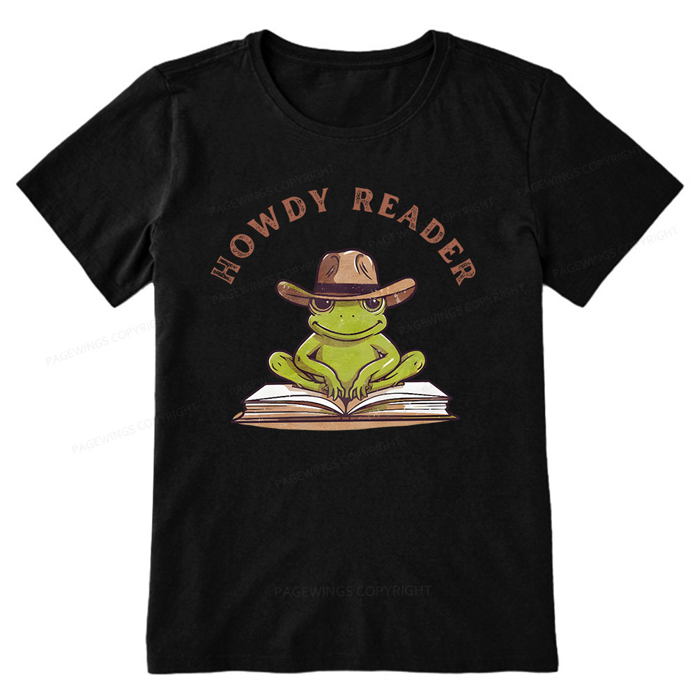 Pagewings Howdy Reader Frog Unisex Classic T-shirt