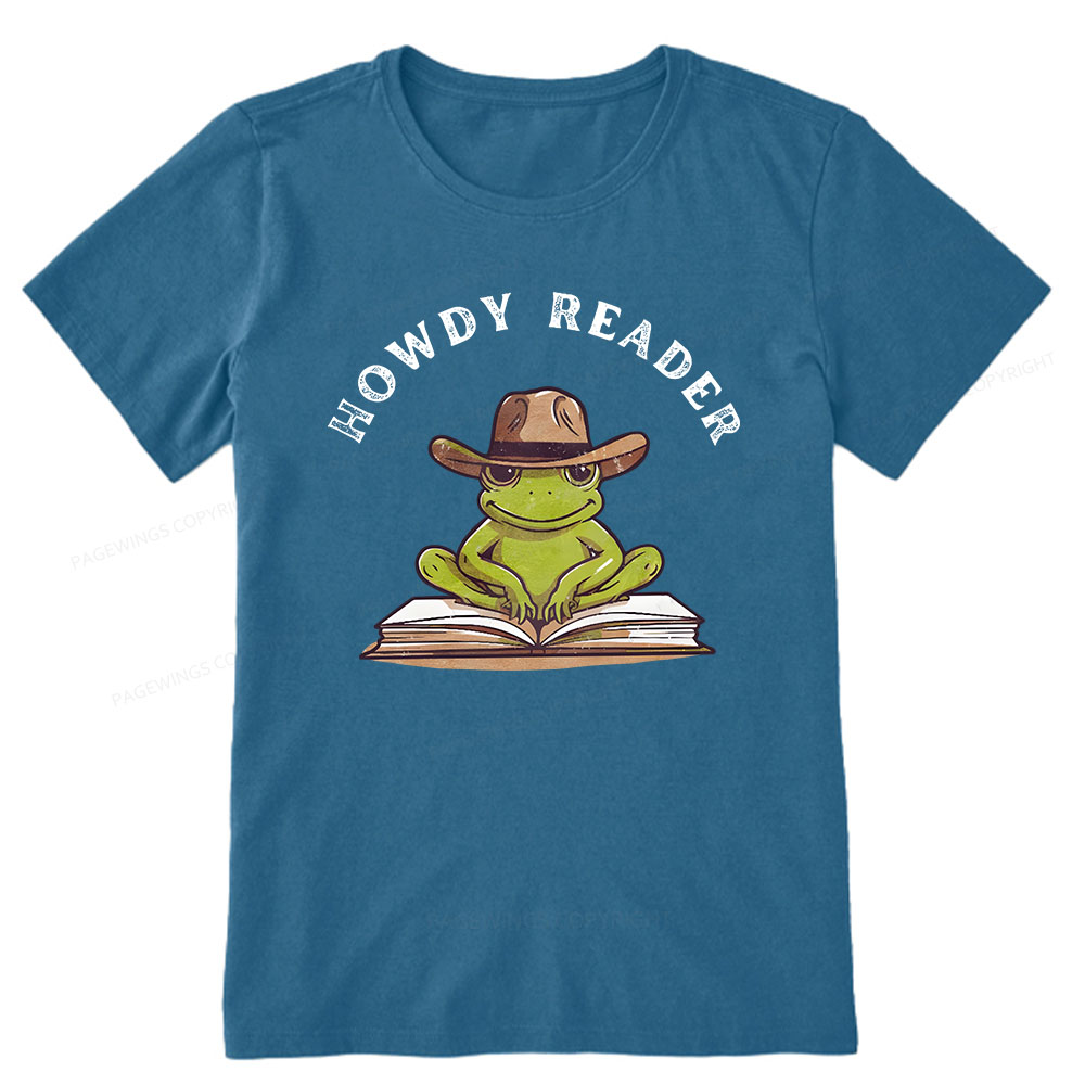 Pagewings Howdy Reader Frog Unisex Classic T-shirt