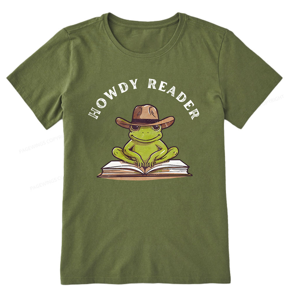 Pagewings Howdy Reader Frog Unisex Classic T-shirt