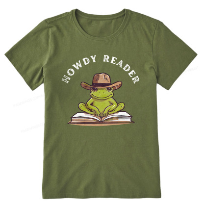 Pagewings Howdy Reader Frog Unisex Classic T-shirt