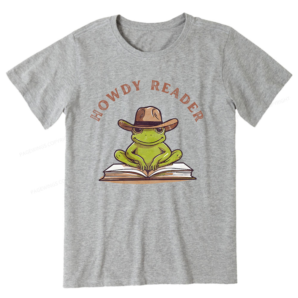 Pagewings Howdy Reader Frog Unisex Classic T-shirt