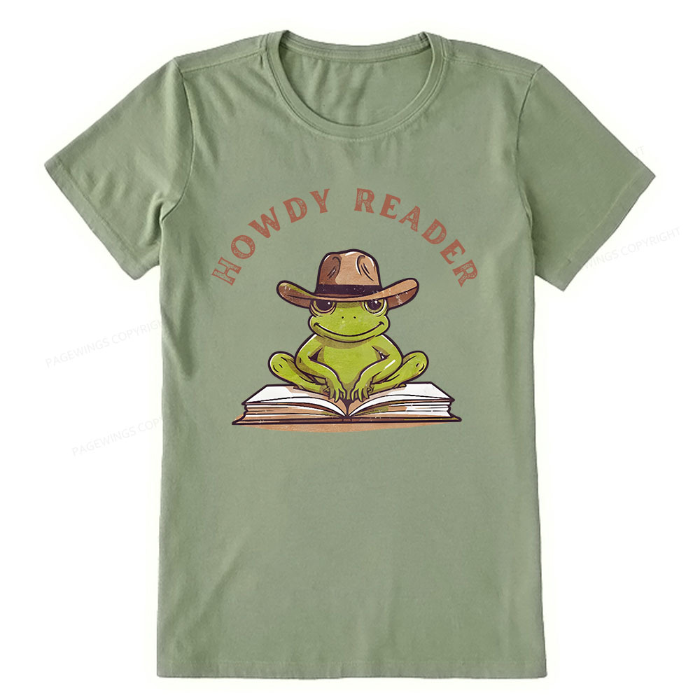 Pagewings Howdy Reader Frog Unisex Classic T-shirt