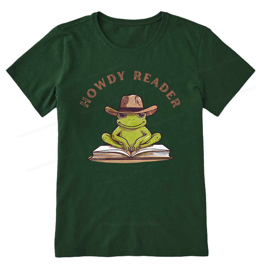 Pagewings Howdy Reader Frog Unisex Classic T-shirt