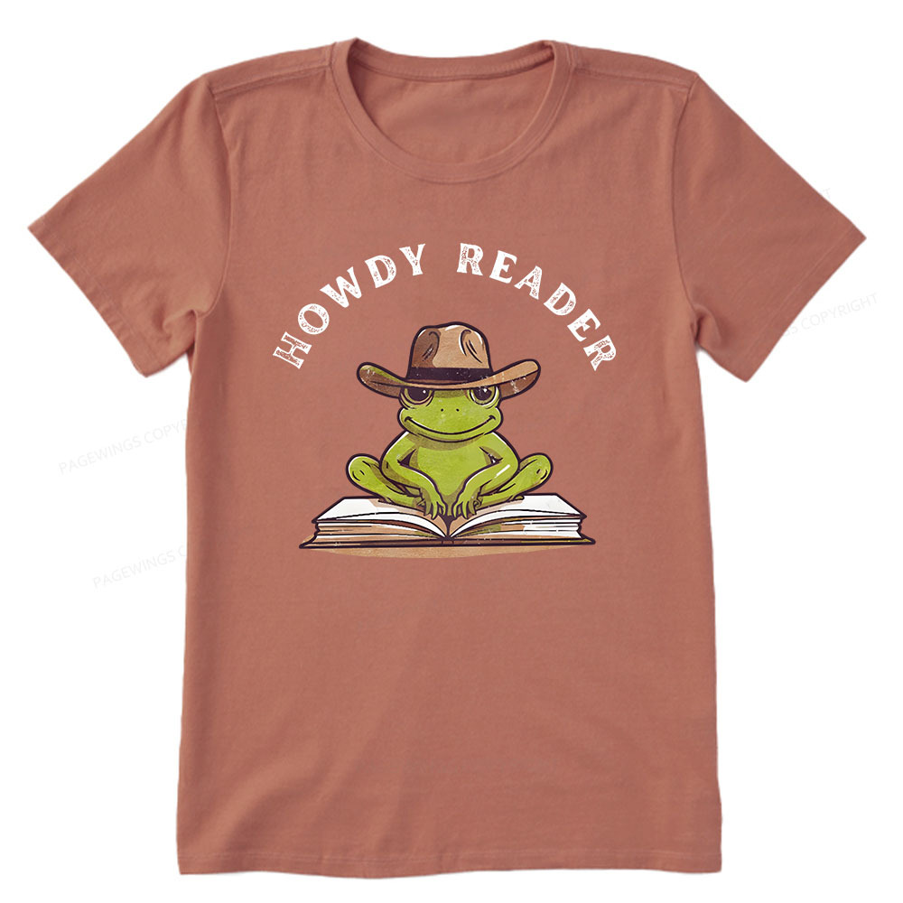Pagewings Howdy Reader Frog Unisex Classic T-shirt