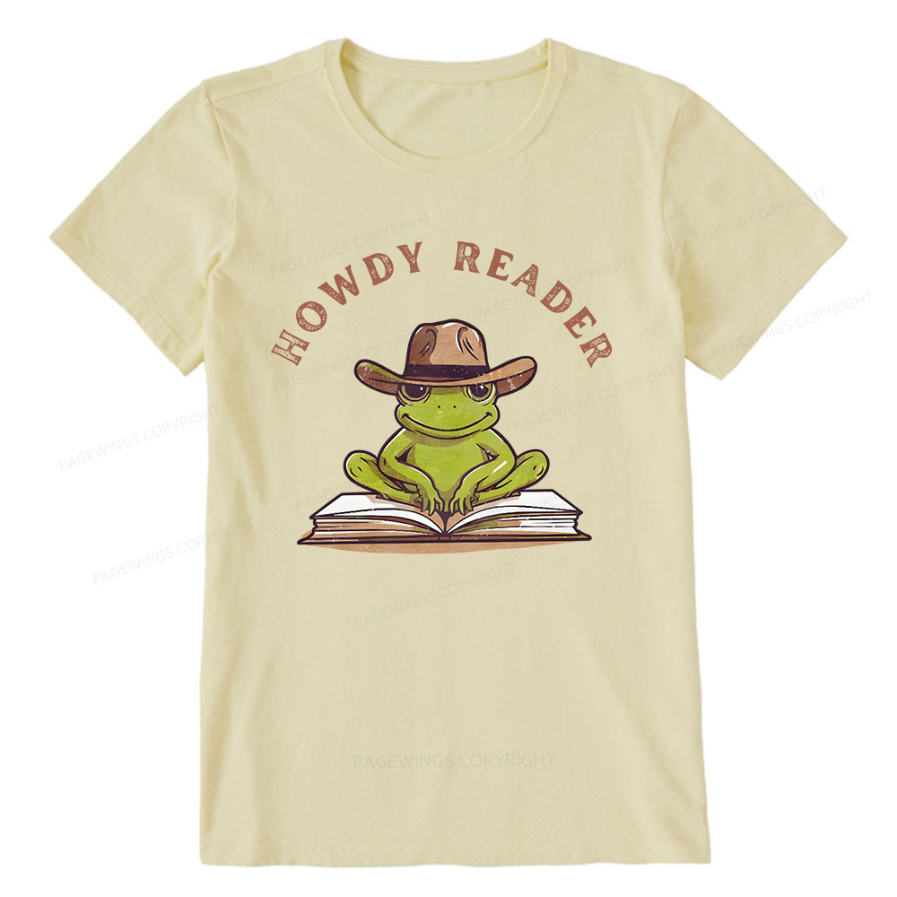 Pagewings Howdy Reader Frog Unisex Classic T-shirt
