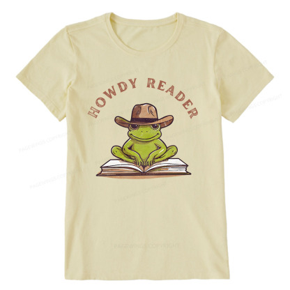 Pagewings Howdy Reader Frog Unisex Classic T-shirt