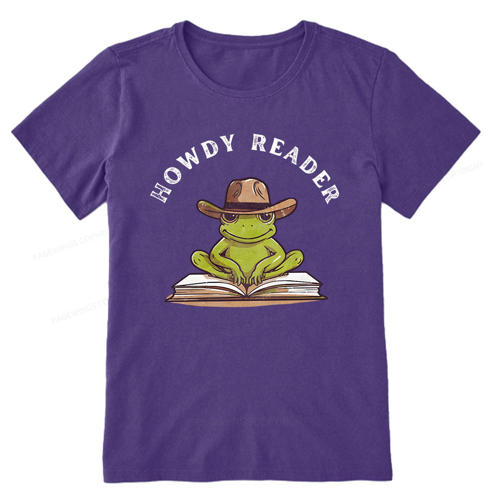 Pagewings Howdy Reader Frog Unisex Classic T-shirt