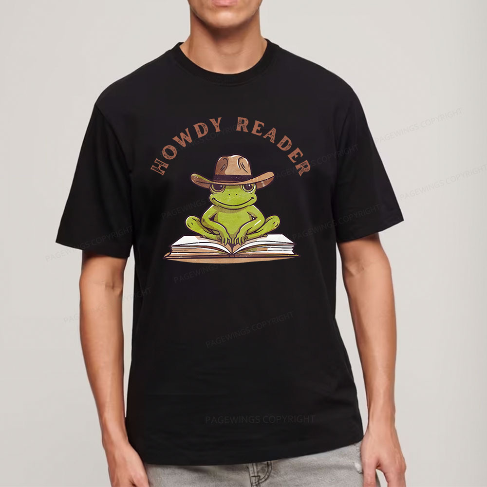 Pagewings Howdy Reader Frog Unisex Classic T-shirt