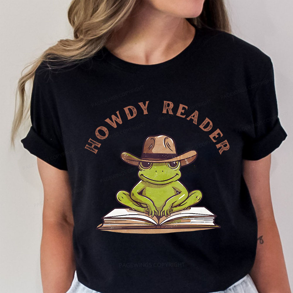 Pagewings Howdy Reader Frog Unisex Classic T-shirt