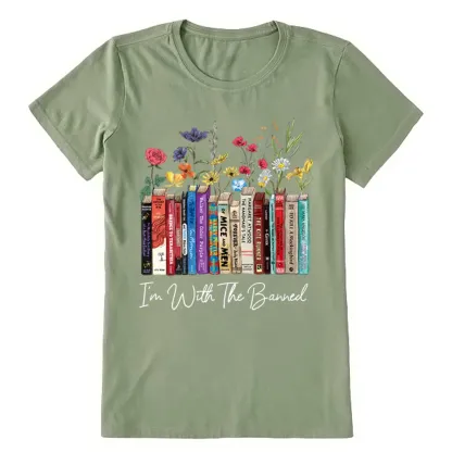 Pagewings I'm With The Banned Flowers Unisex Classic T-shirt