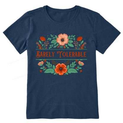 Pagewings Barely Tolerable Book Lover Bookish Unisex Classic T-shirt