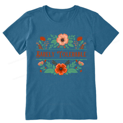 Pagewings Barely Tolerable Book Lover Bookish Unisex Classic T-shirt