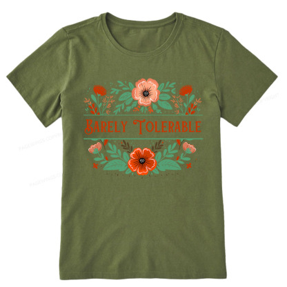 Pagewings Barely Tolerable Book Lover Bookish Unisex Classic T-shirt