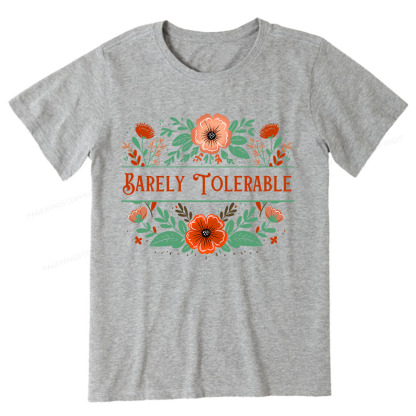Pagewings Barely Tolerable Book Lover Bookish Unisex Classic T-shirt