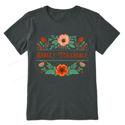 Pagewings Barely Tolerable Book Lover Bookish Unisex Classic T-shirt