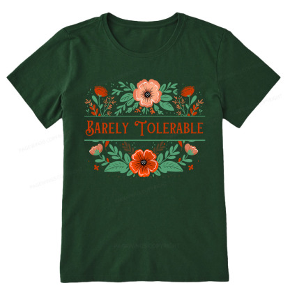 Pagewings Barely Tolerable Book Lover Bookish Unisex Classic T-shirt
