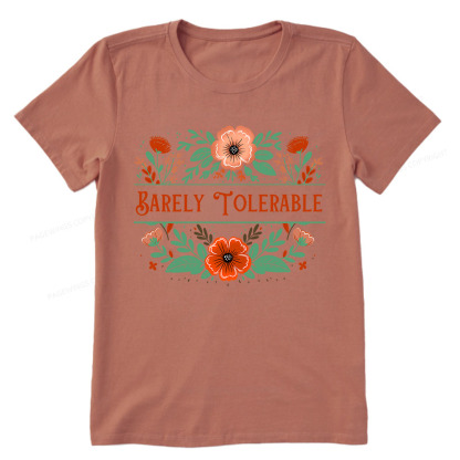 Pagewings Barely Tolerable Book Lover Bookish Unisex Classic T-shirt