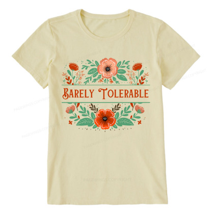 Pagewings Barely Tolerable Book Lover Bookish Unisex Classic T-shirt