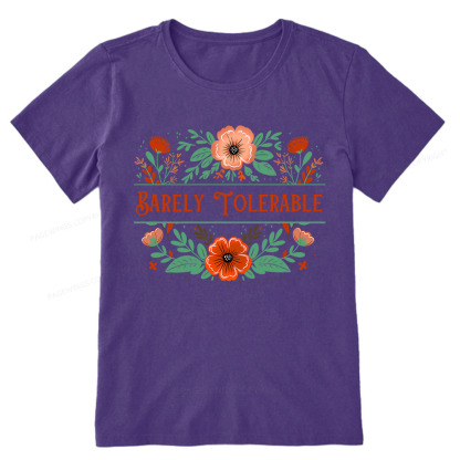 Pagewings Barely Tolerable Book Lover Bookish Unisex Classic T-shirt