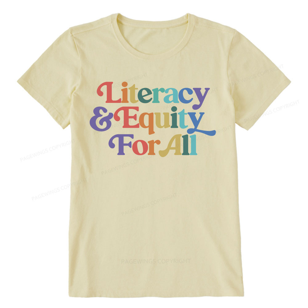 Pagewings Literacy & Equity For All Unisex Classic T-shirt