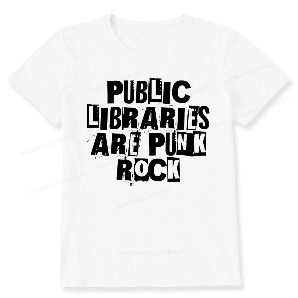 Pagewings Public Libraries Are Punk Rock Unisex Classic T-shirt