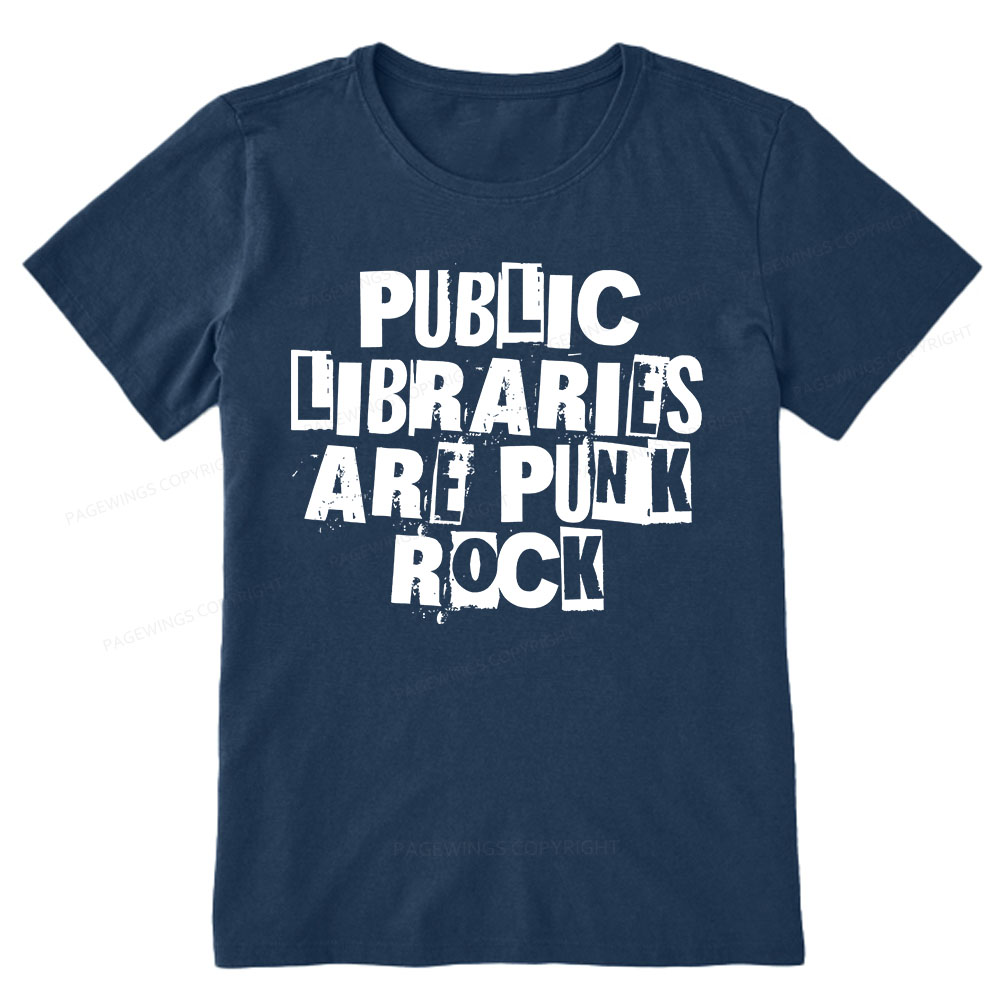 Pagewings Public Libraries Are Punk Rock Unisex Classic T-shirt