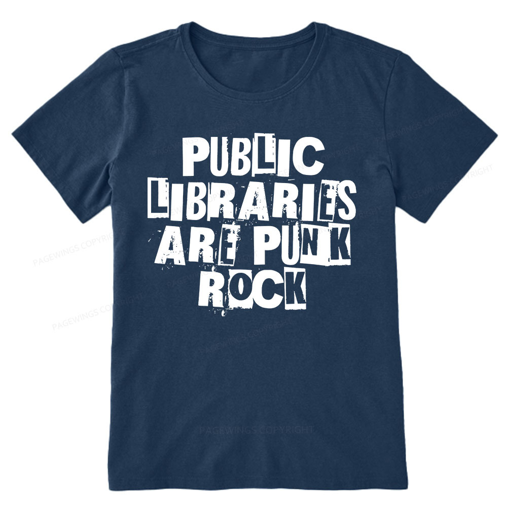 Pagewings Public Libraries Are Punk Rock Unisex Classic T-shirt