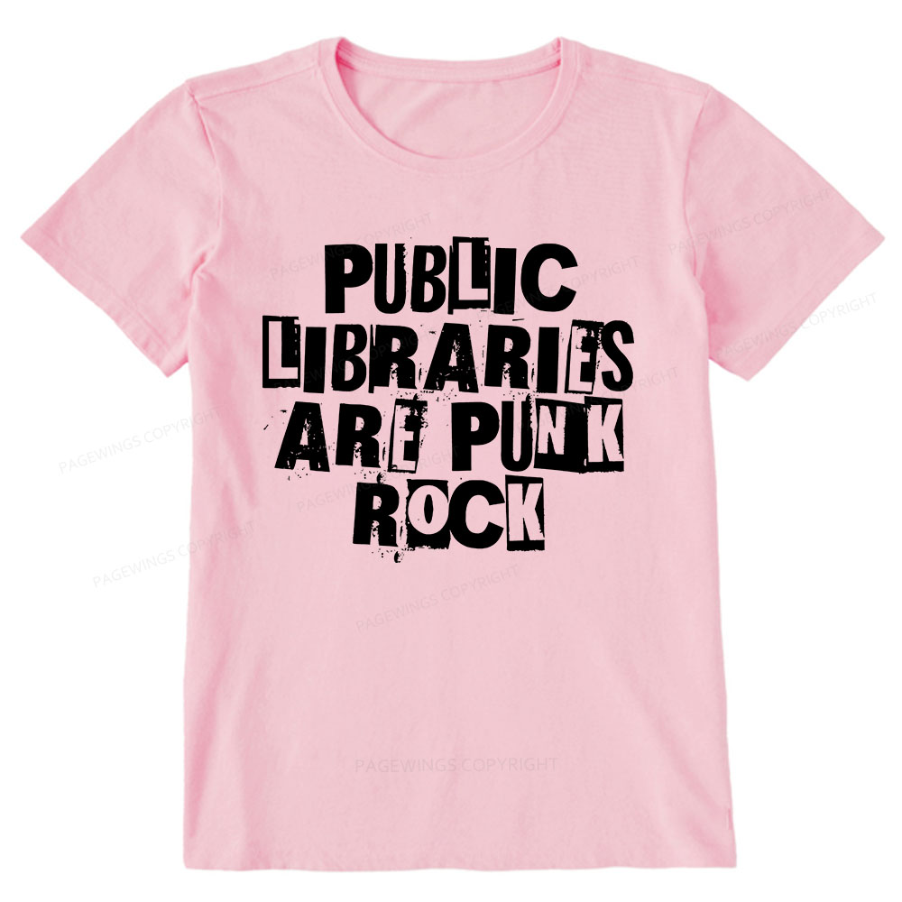Pagewings Public Libraries Are Punk Rock Unisex Classic T-shirt