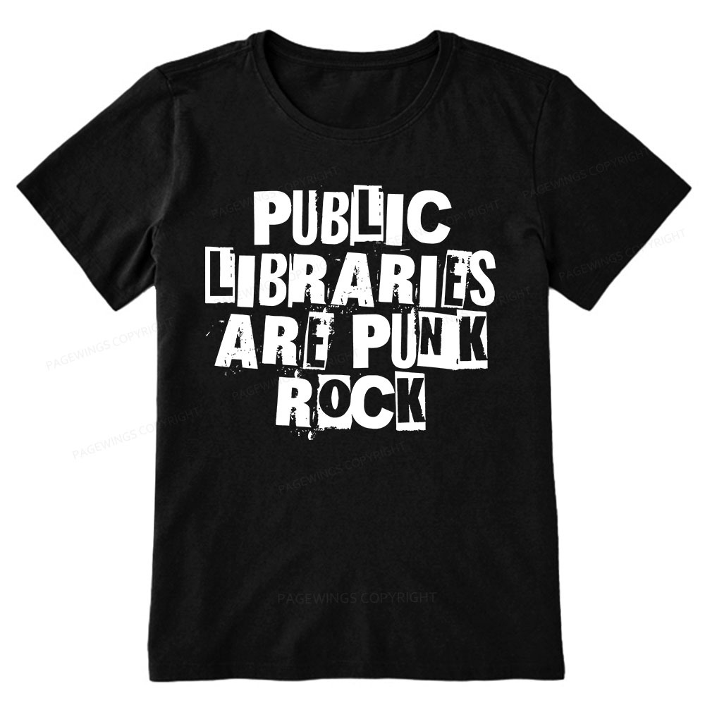 Pagewings Public Libraries Are Punk Rock Unisex Classic T-shirt