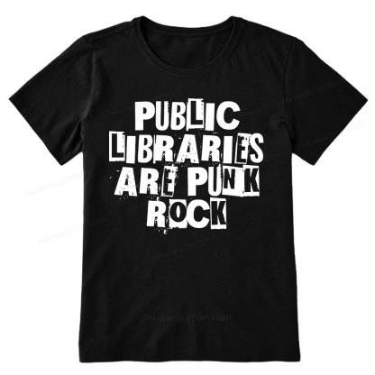 Pagewings Public Libraries Are Punk Rock Unisex Classic T-shirt