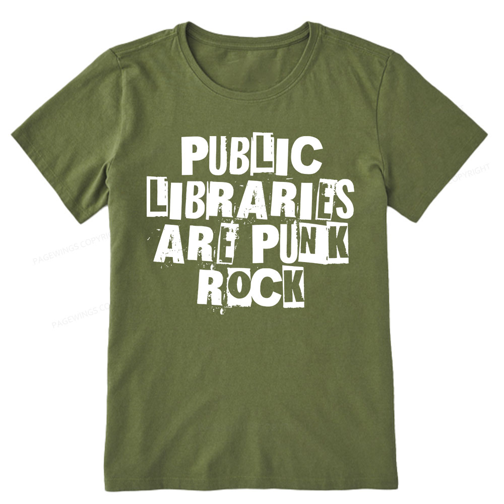 Pagewings Public Libraries Are Punk Rock Unisex Classic T-shirt