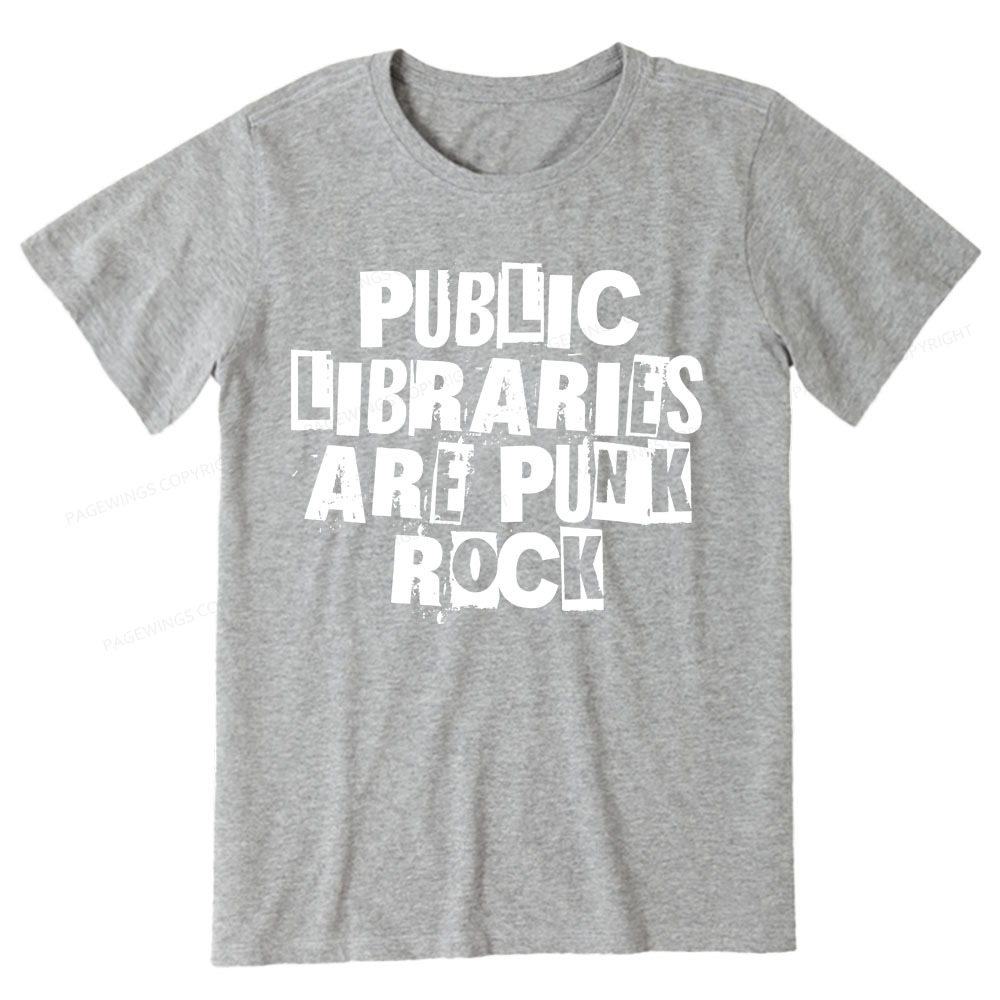 Pagewings Public Libraries Are Punk Rock Unisex Classic T-shirt