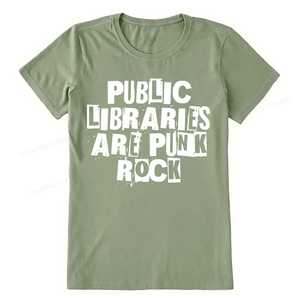 Pagewings Public Libraries Are Punk Rock Unisex Classic T-shirt