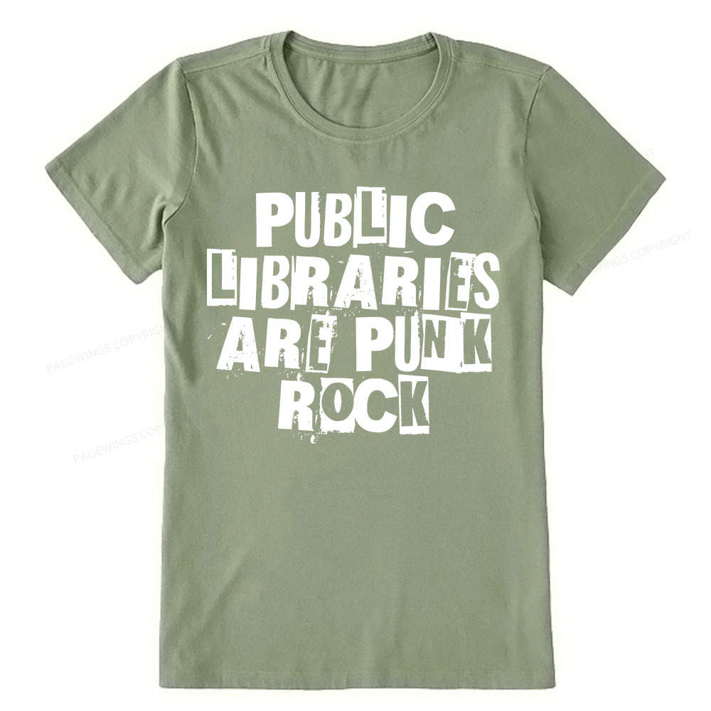 Pagewings Public Libraries Are Punk Rock Unisex Classic T-shirt