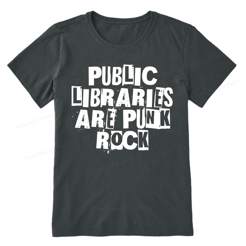 Pagewings Public Libraries Are Punk Rock Unisex Classic T-shirt