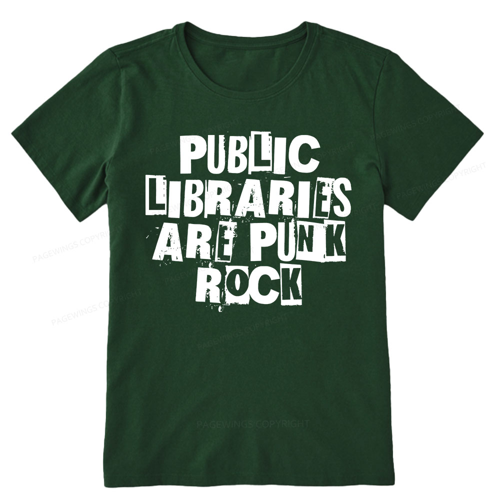 Pagewings Public Libraries Are Punk Rock Unisex Classic T-shirt