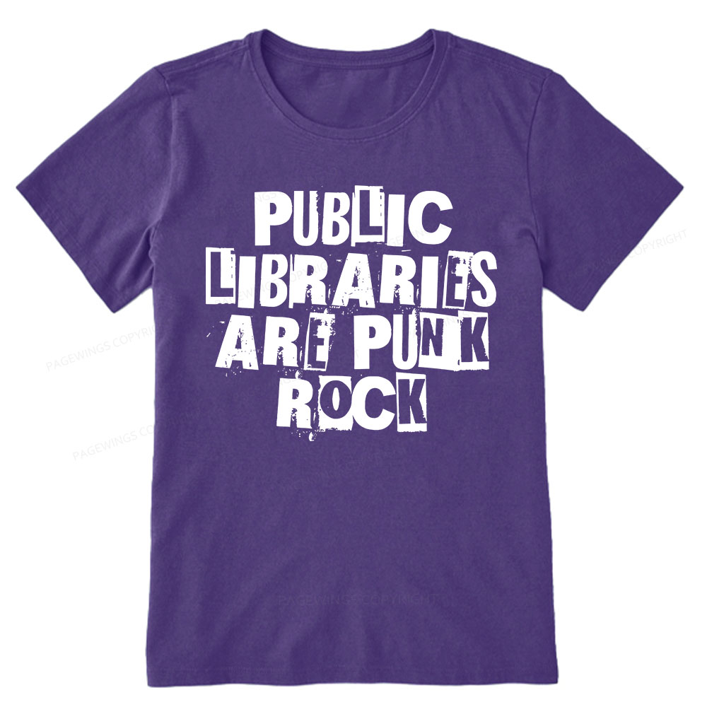 Pagewings Public Libraries Are Punk Rock Unisex Classic T-shirt