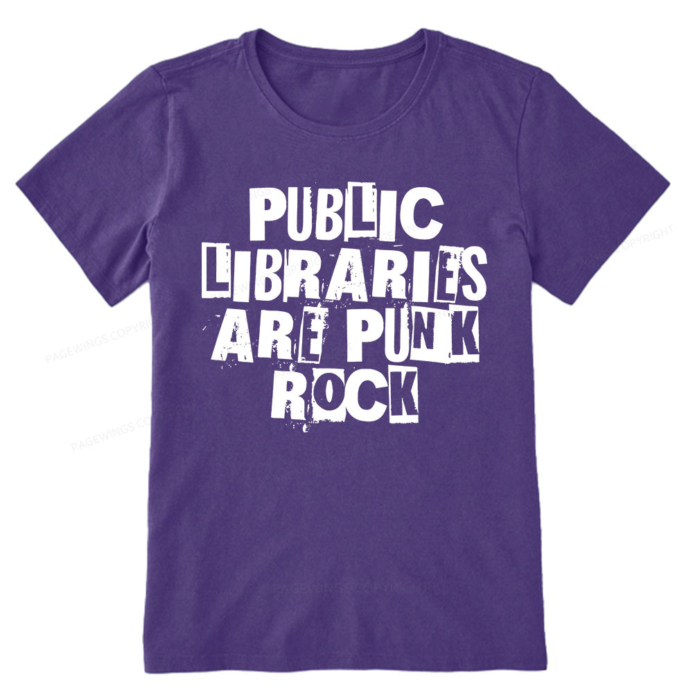 Pagewings Public Libraries Are Punk Rock Unisex Classic T-shirt