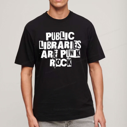 Pagewings Public Libraries Are Punk Rock Unisex Classic T-shirt