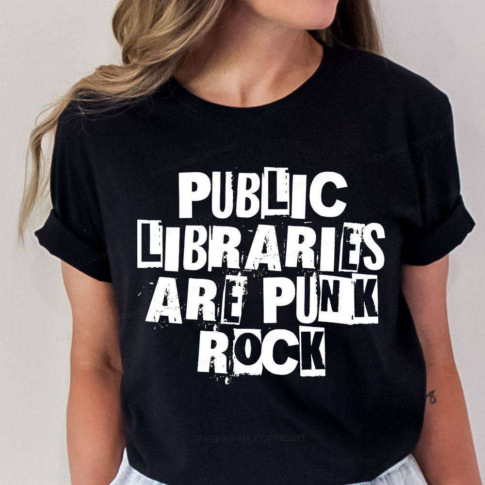 Pagewings Public Libraries Are Punk Rock Unisex Classic T-shirt