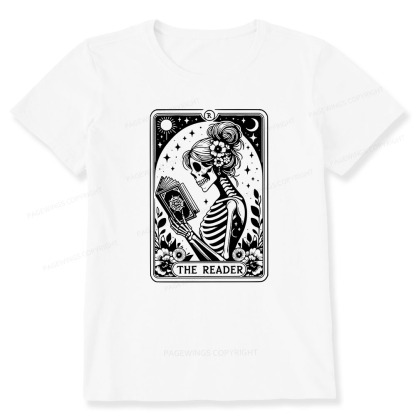 Pagewings Tarot Lover Gift Halloween Skeleton Tee Unisex Classic T-shirt