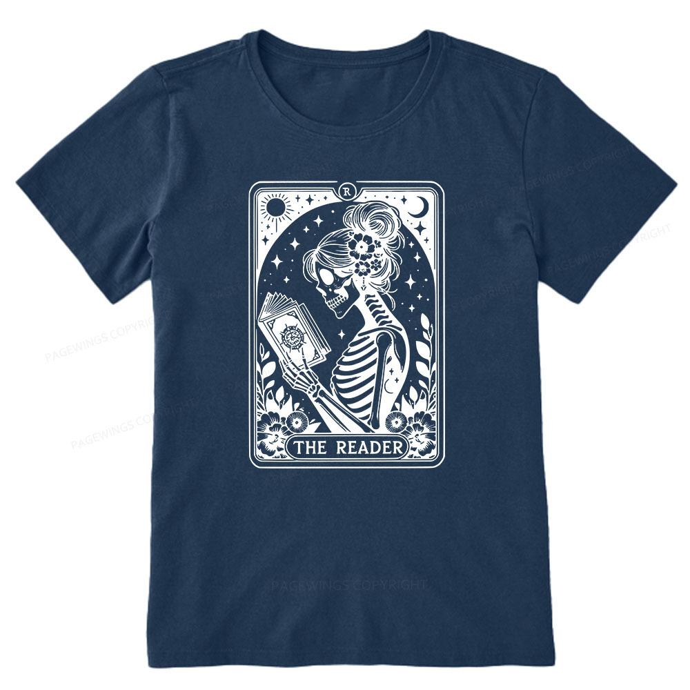 Pagewings Tarot Lover Gift Halloween Skeleton Tee Unisex Classic T-shirt